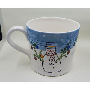 Bath And Body Works 3-wick Candle Holder Holiday 1997 Snowman Sledding